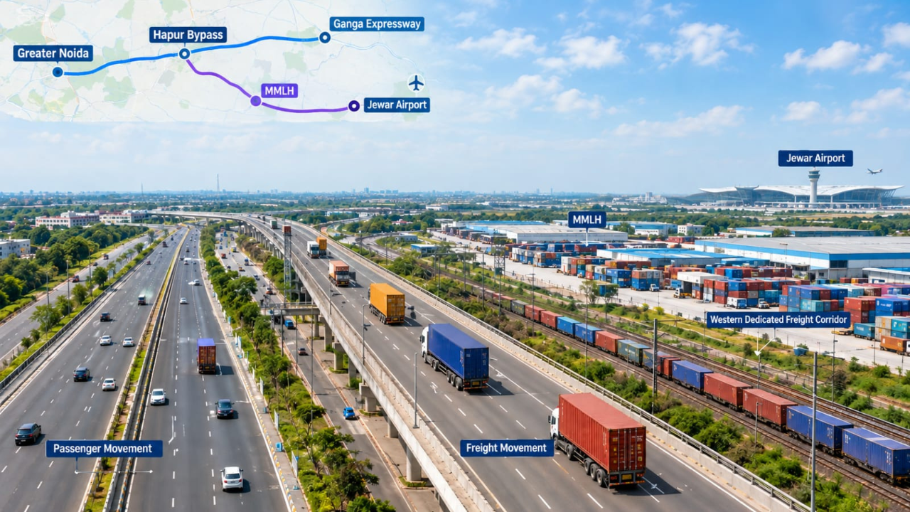Greater Noida’s Traffic Overhaul: 45-Minute Link to Ganga Expressway, Separate Lanes for Freight and Passengers