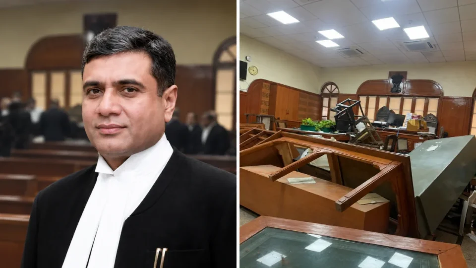 Allahabad High Court Lawyers Protest Against Justice Ajay Bhanot; Courtroom Vandalised