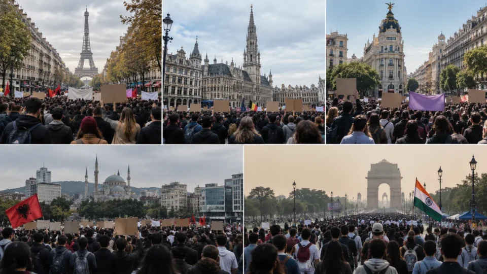 From France to India, How Left-Wing Networks Are Shaping the New Wave of Youth Protests