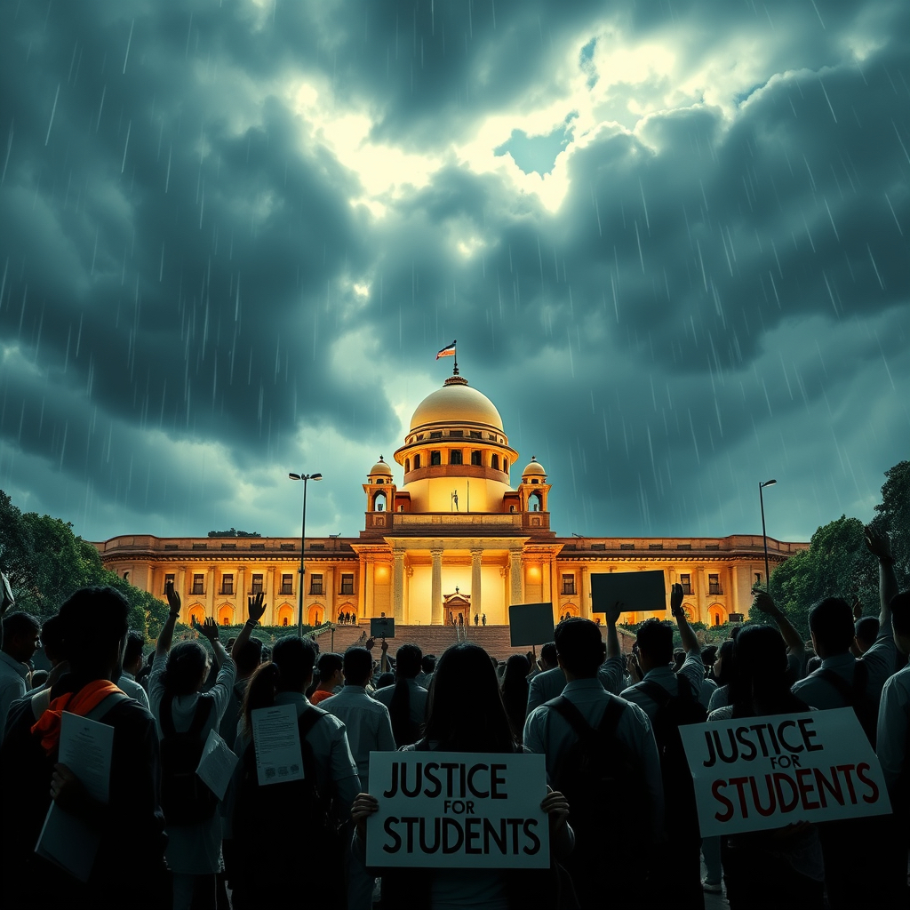 Student Protests Reach Parliament as Centre Agrees to Debate; Opposition Demands Pradhan's Resignation