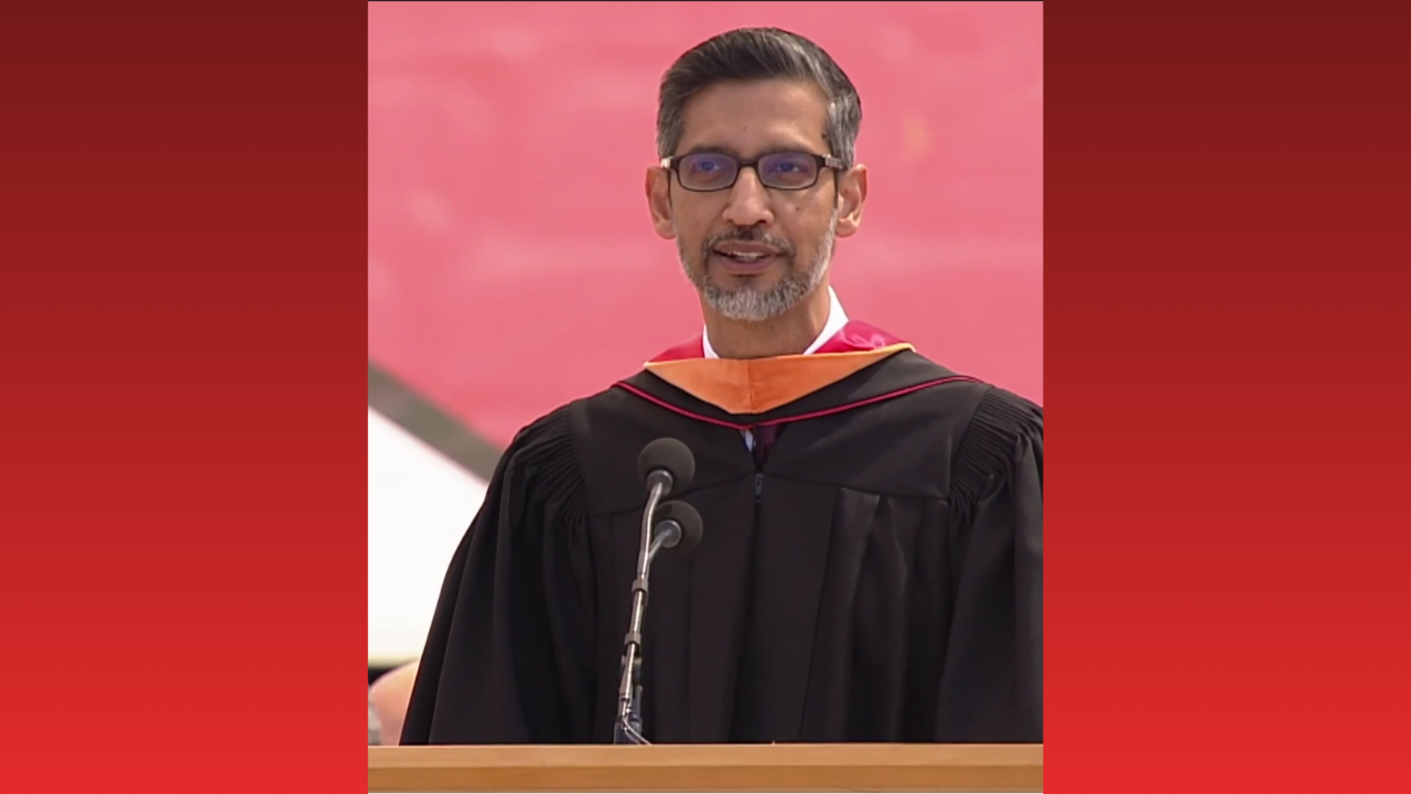 Why Students Walked Out as Sundar Pichai Speaks at Stanford Graduation